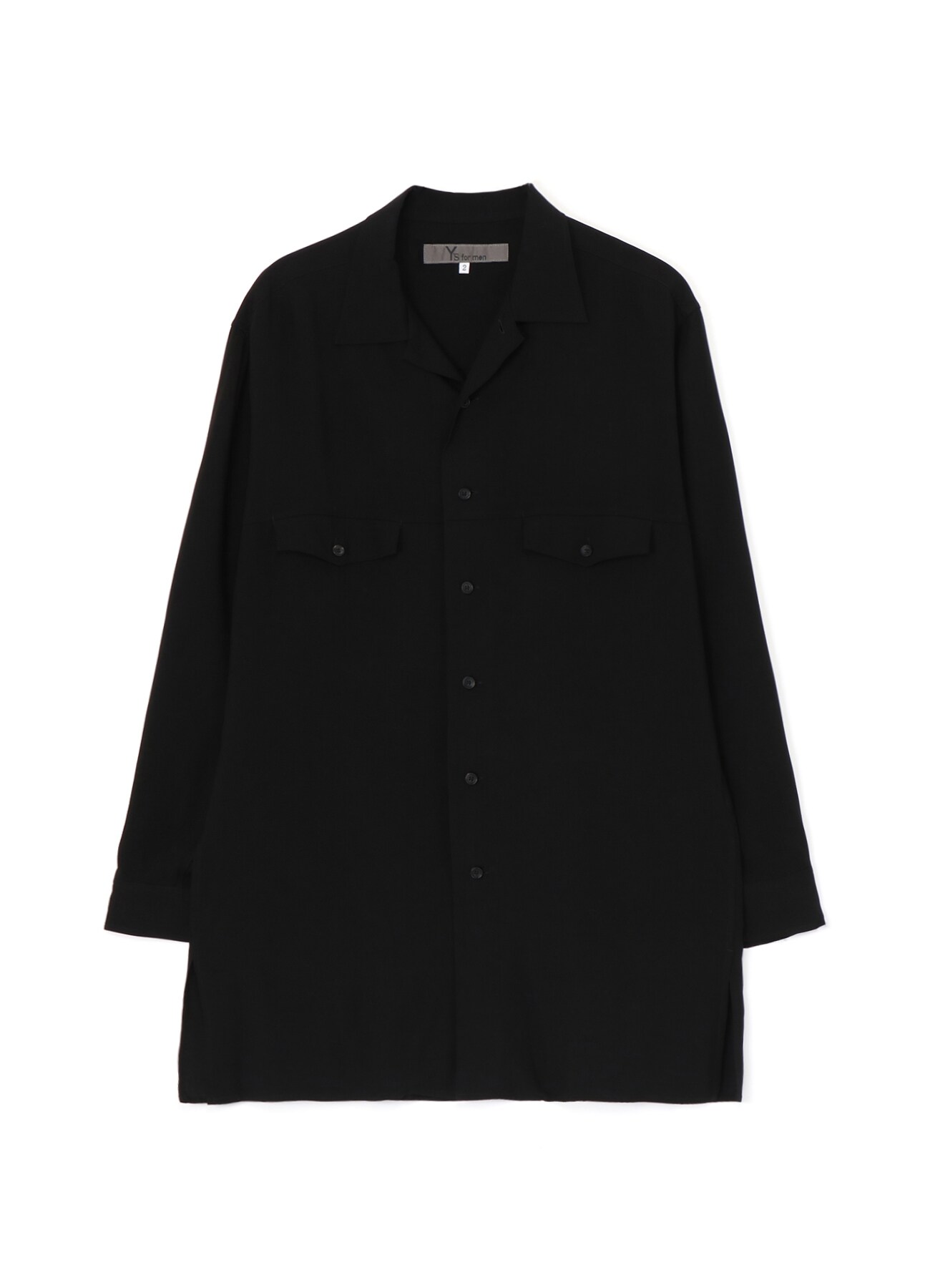 RAYON CAMBRIC SHIRT WITH FLAP POCKETS