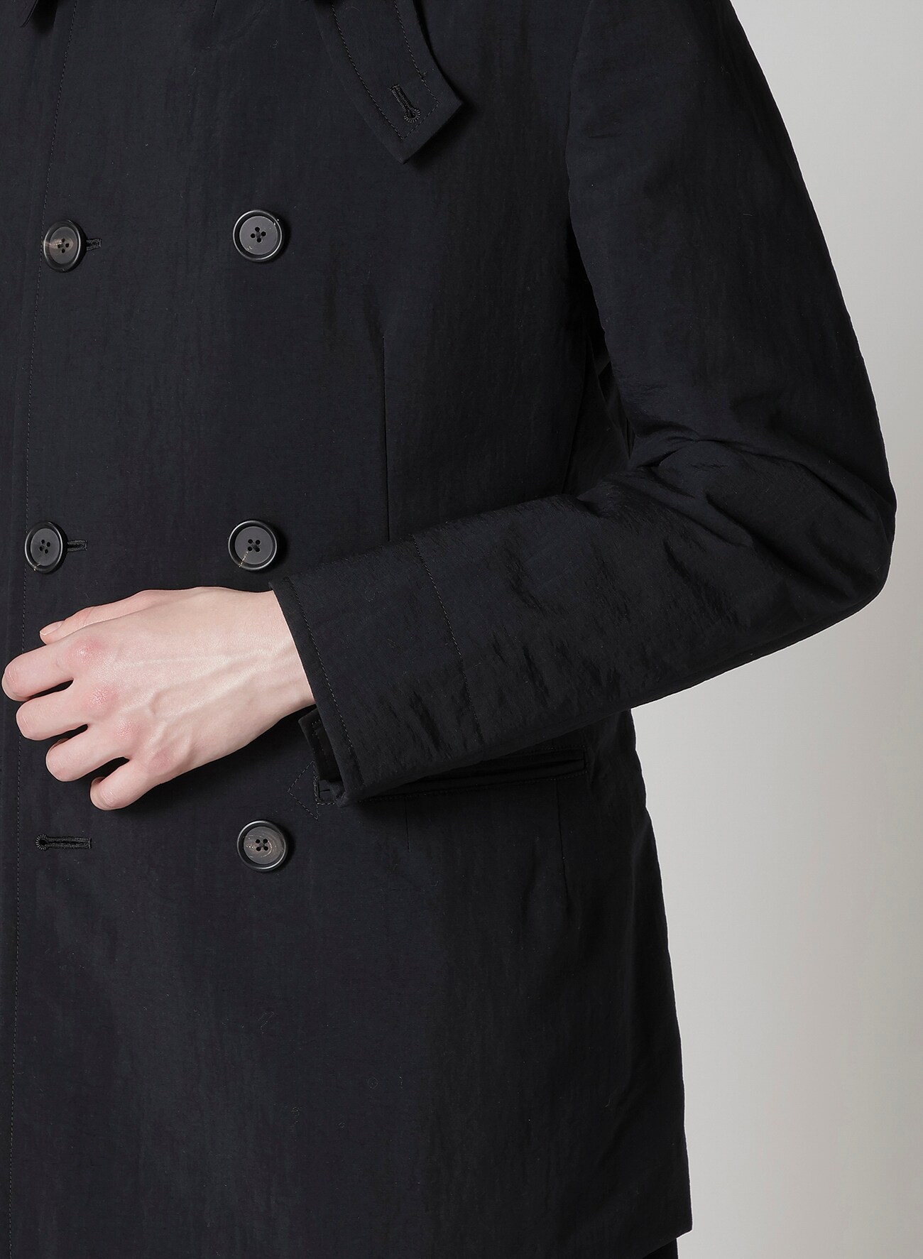 ジャケット・アウター oksoon pea coat black oversize coach jacket black | ok.soon