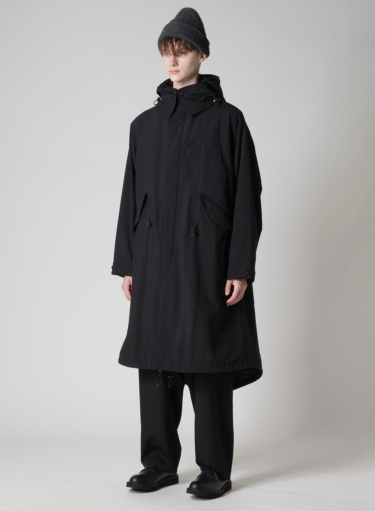 NYLON TASLAN MOD COAT WITH THINSULATE(S Black): Y's for men