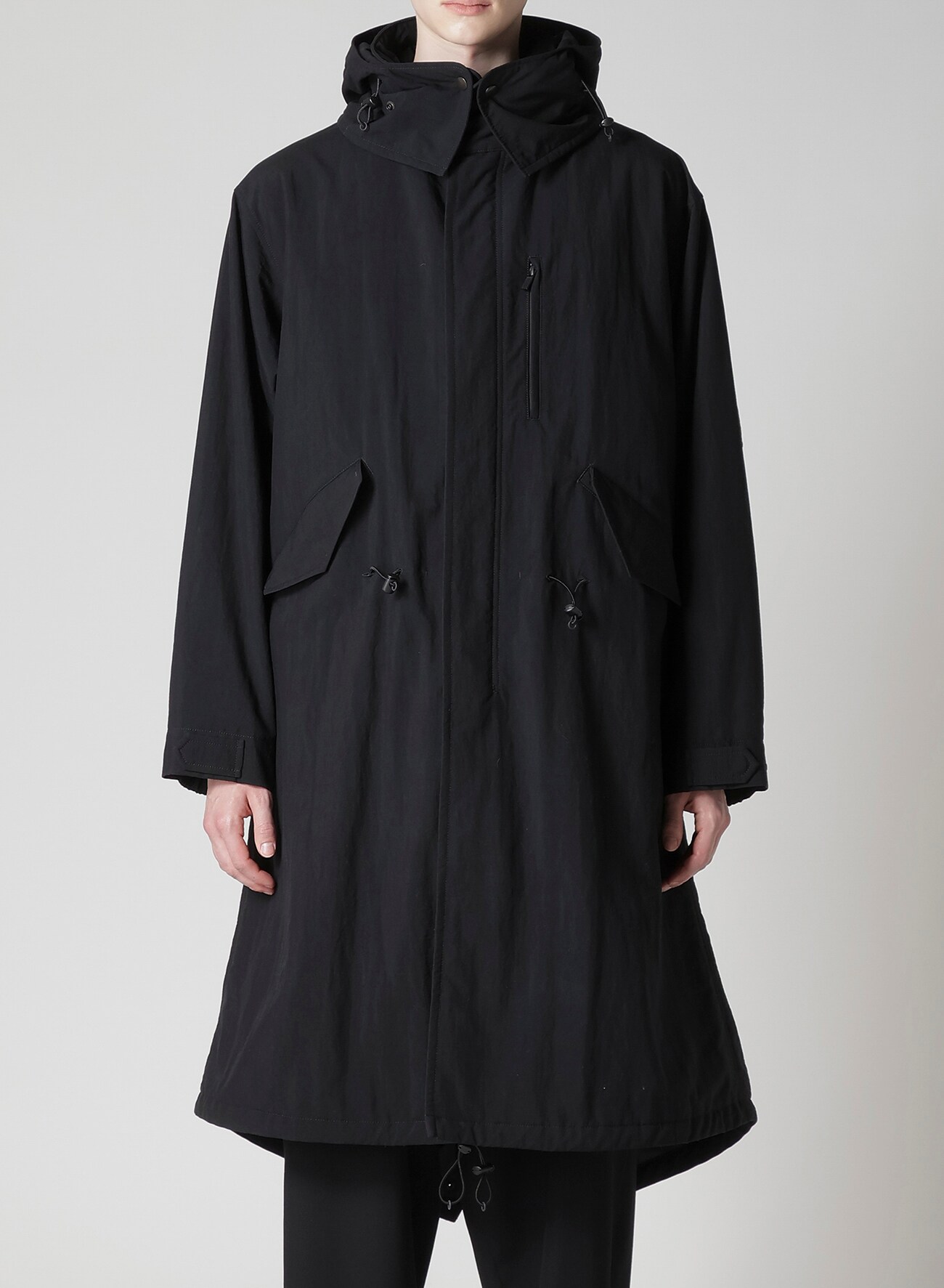 NYLON TASLAN MOD COAT WITH THINSULATE(S Black): Y's for men