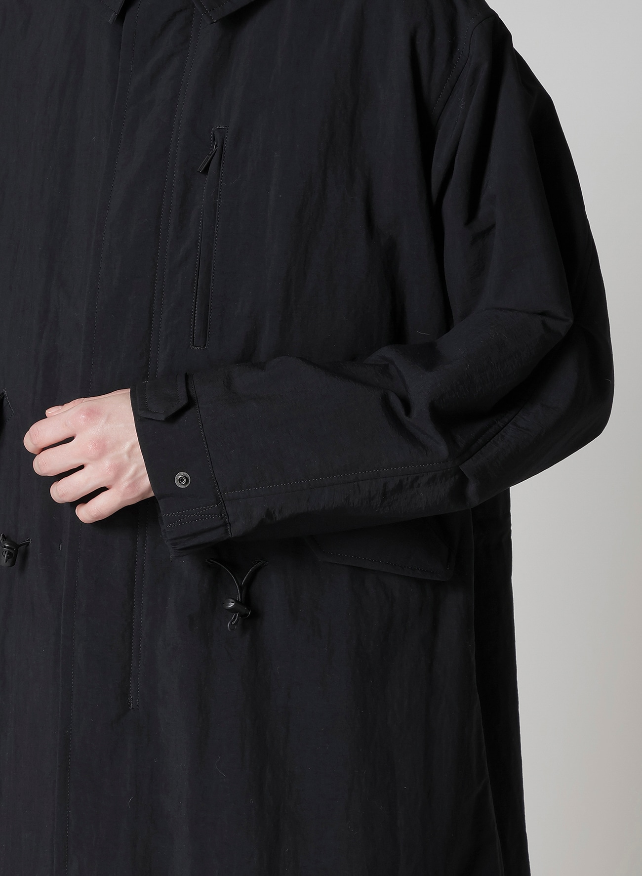 NYLON TASLAN MOD COAT WITH THINSULATE(S Black): Y's for men