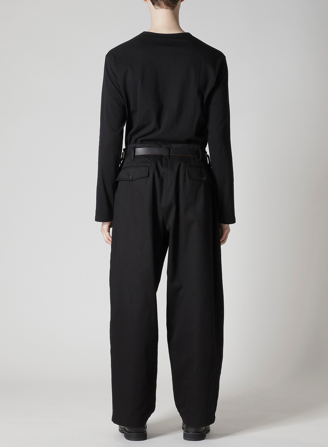 KATSURAGI SIDE TAPE PANTS(XS Black): Y's for men｜WILDSIDE