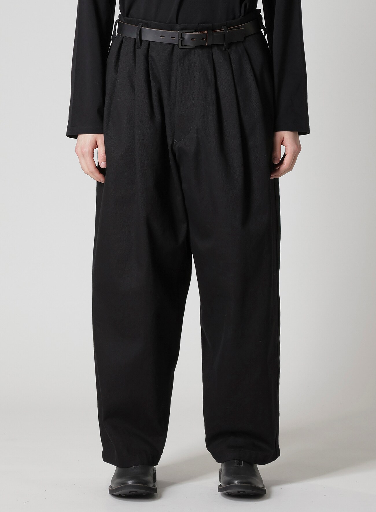 KATSURAGI SIDE TAPE PANTS(XS Black): Y's for men｜WILDSIDE