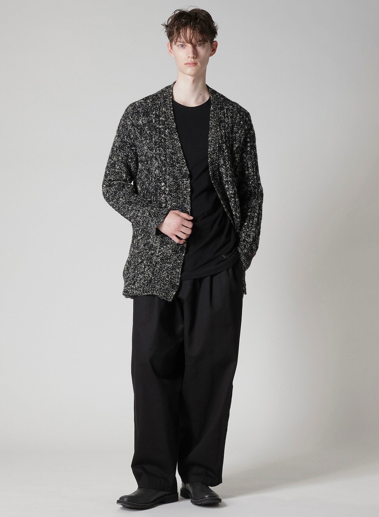 KATSURAGI SIDE TAPE PANTS(XS Black): Y's for men｜WILDSIDE