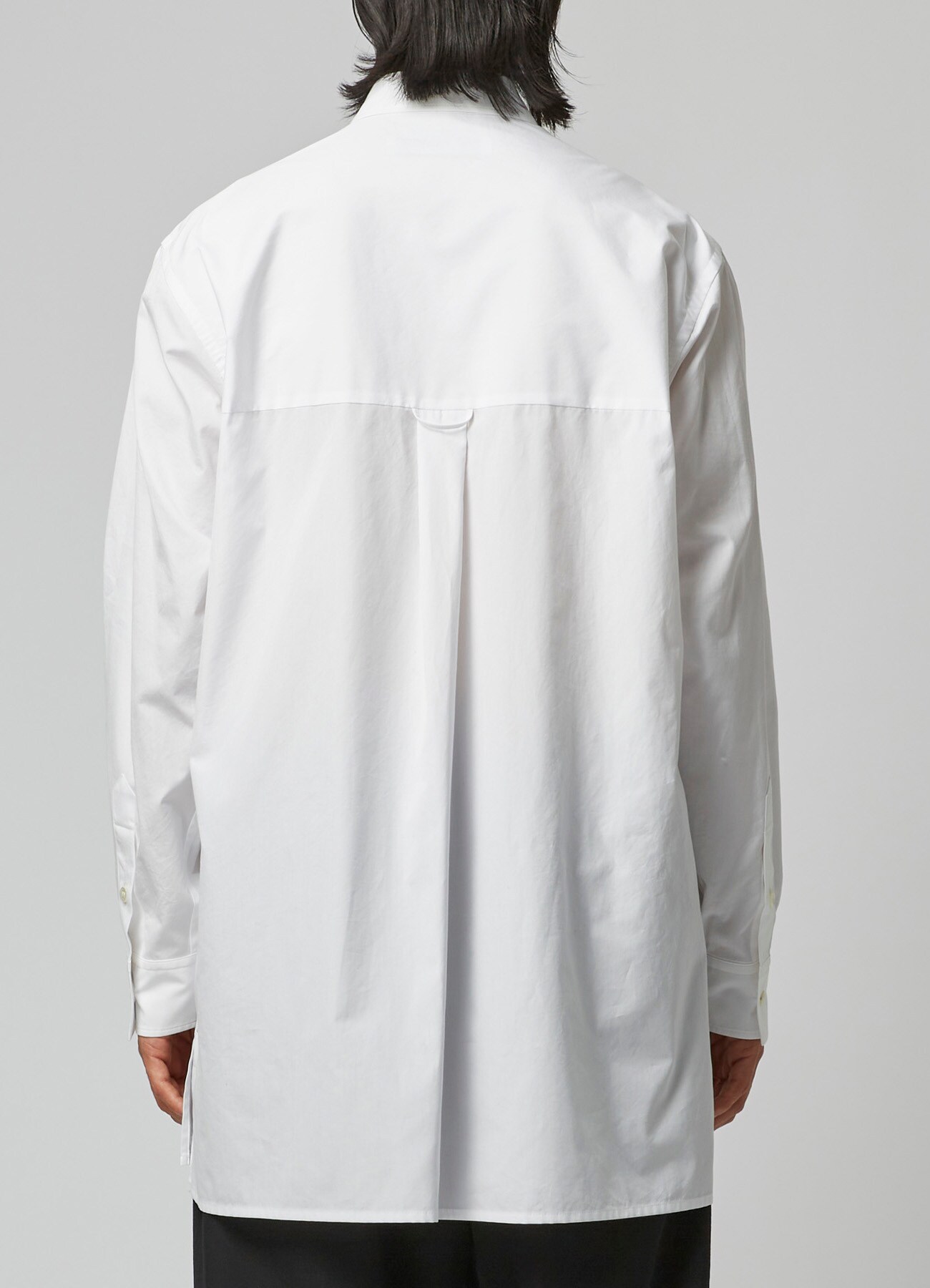 CLASSIC COTTON BROADCLOTH SHIRT WITH WIDE SLEEVE PLACKETS