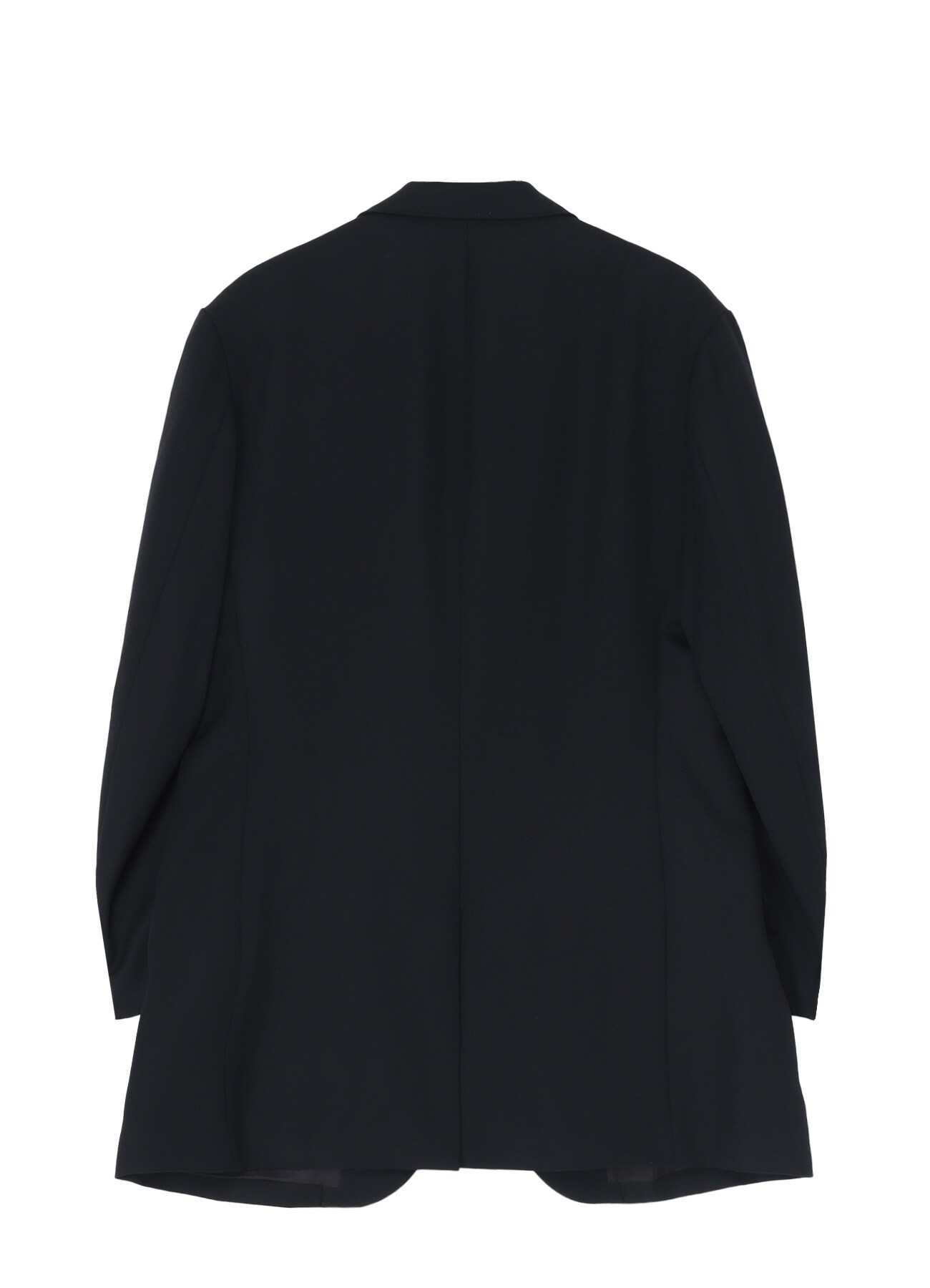 WOOL GABARDINE JACKET WITH FLAP POCKETS(S BLACK): Y's for men