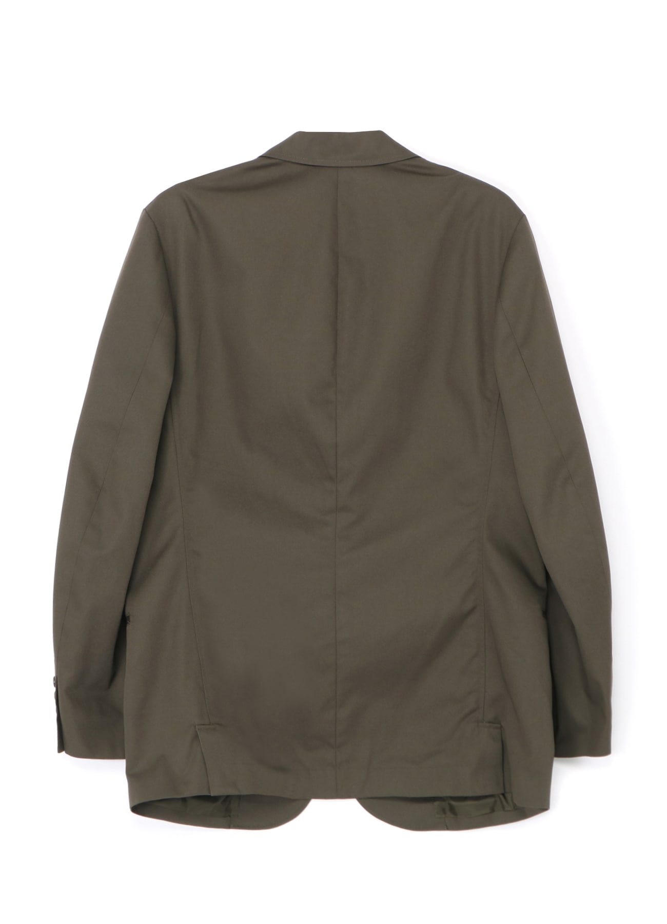 COTTON/POLYESTER TWILL 3-BUTTON JACKET(S Khaki): Y's for men