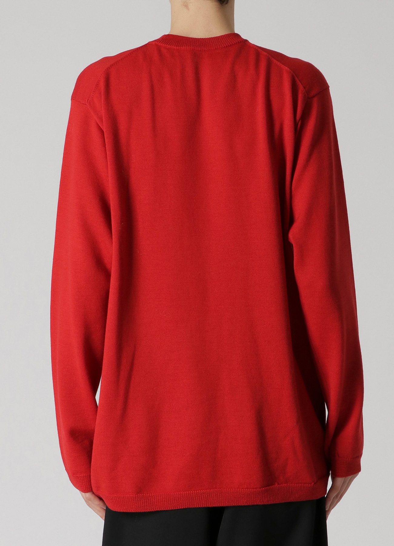 12G JERSEY ROUND NECK KNIT(M RED): Y's for men｜WILDSIDE YOHJI ...