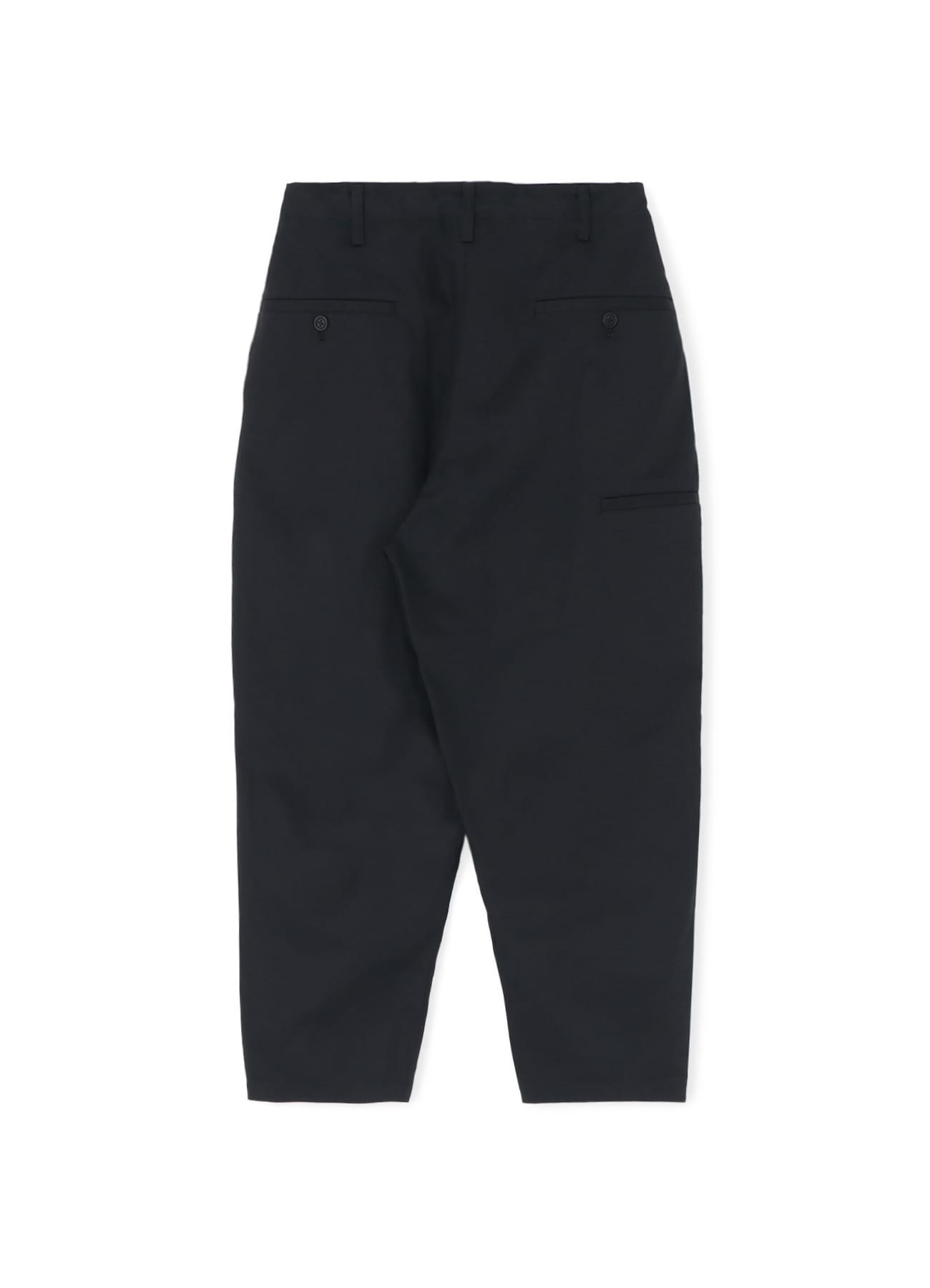POLYESTER/COTTON TWILL PANTS WITH SIDE POCKET(S BLACK): Y's for