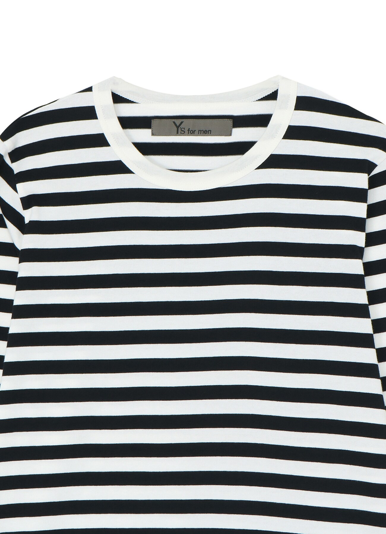 LONG SLEEVE T-SHIRT WITH NARROW STRIPES(S BLACKxWHITE): Y's for