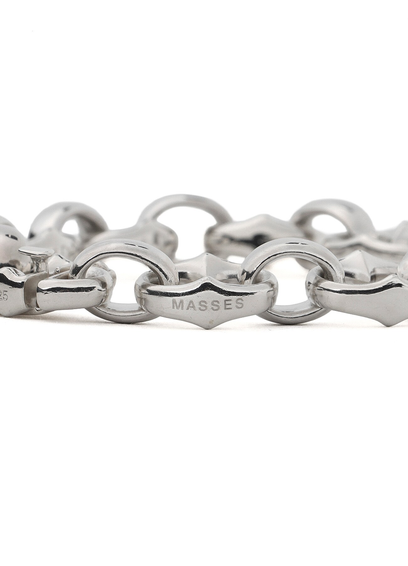 Y's for men × MASSES】SILVER 925 BRACELET(FREE SIZE Black