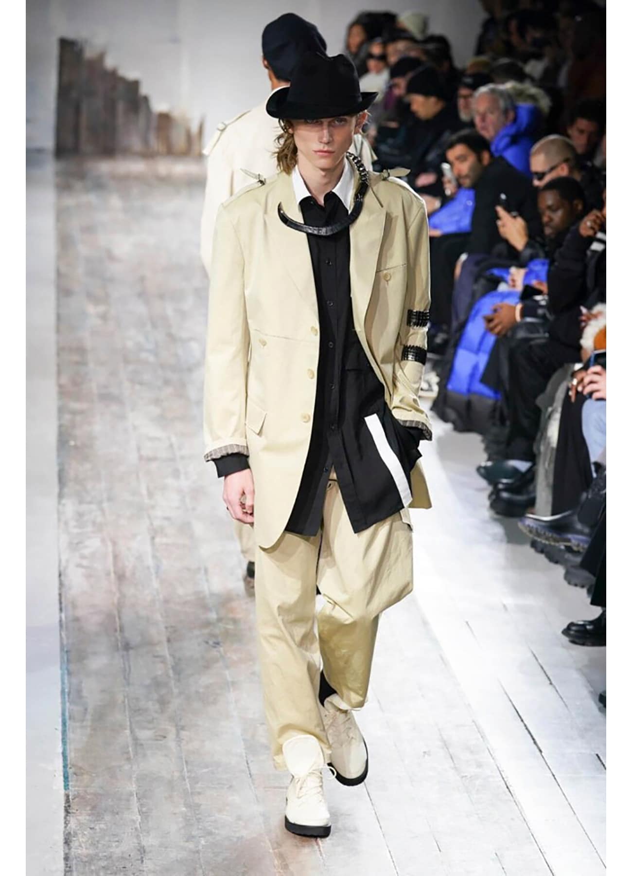 COTTON GABARDINE JACKET WITH SHOULDER BUCKLE PEAKED(S Beige): Y's for  men｜WILDSIDE YOHJI YAMAMOTO（ワイルドサイド）【公式通販】