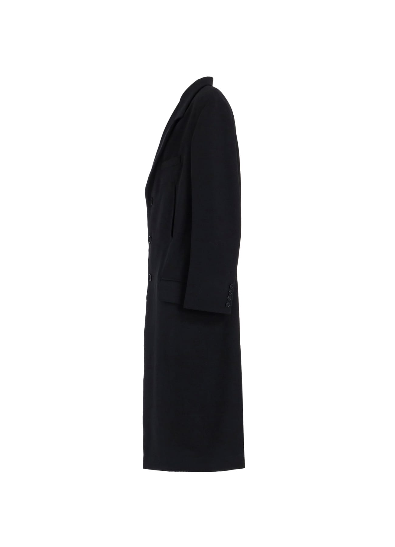 2/60 WOOL GABARDINE SINGLE LONG JACKET(XS Black): Y's for men｜WILDSIDE  YOHJI YAMAMOTO（ワイルドサイド）【公式通販】