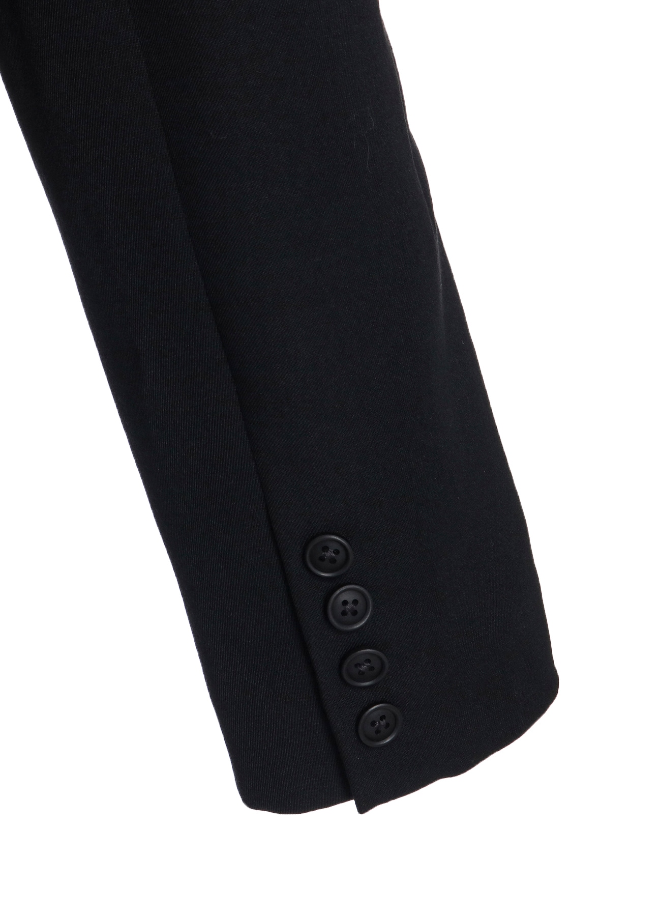 2/60 WOOL GABARDINE SINGLE LONG JACKET(XS Black): Y's for
