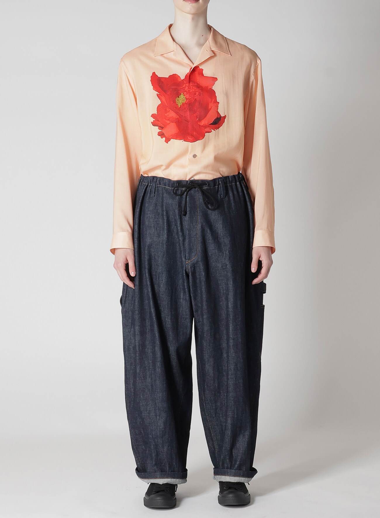 ヨウジヤマモト LightGrey JACKET & PAINTER PANTS ヨウジヤマモト LightGrey JACKET & PAINTER PANTS