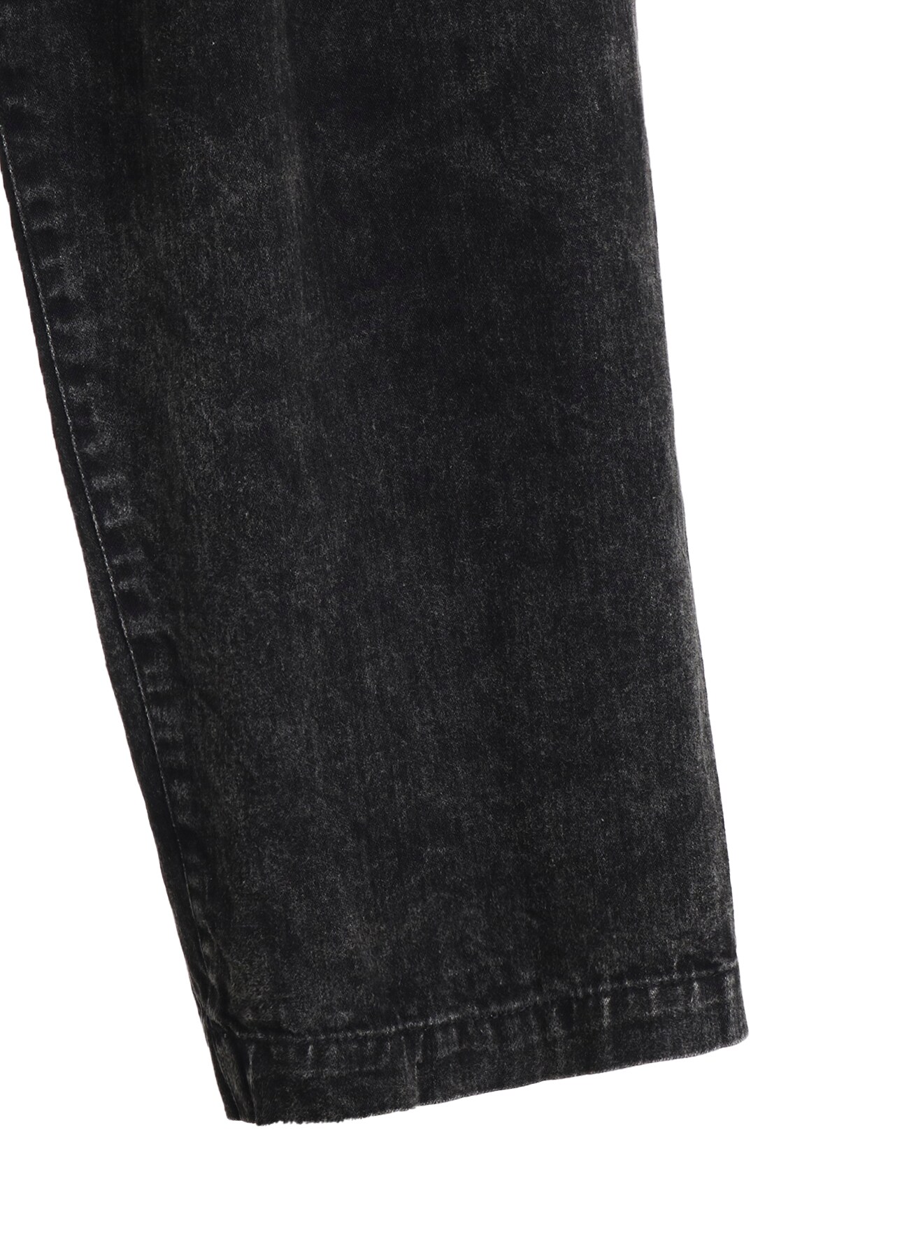 BLEACHING DENIM PANTS WITH SIDE TUCK(S Black): Y's for men