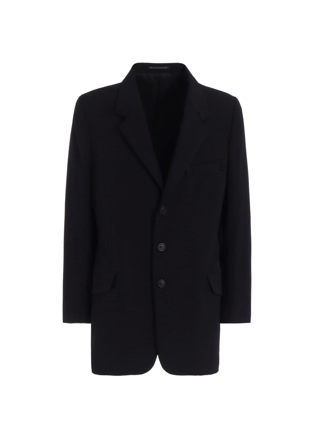 WOOL GABARDINE TURN BACK COLLAR JACKET