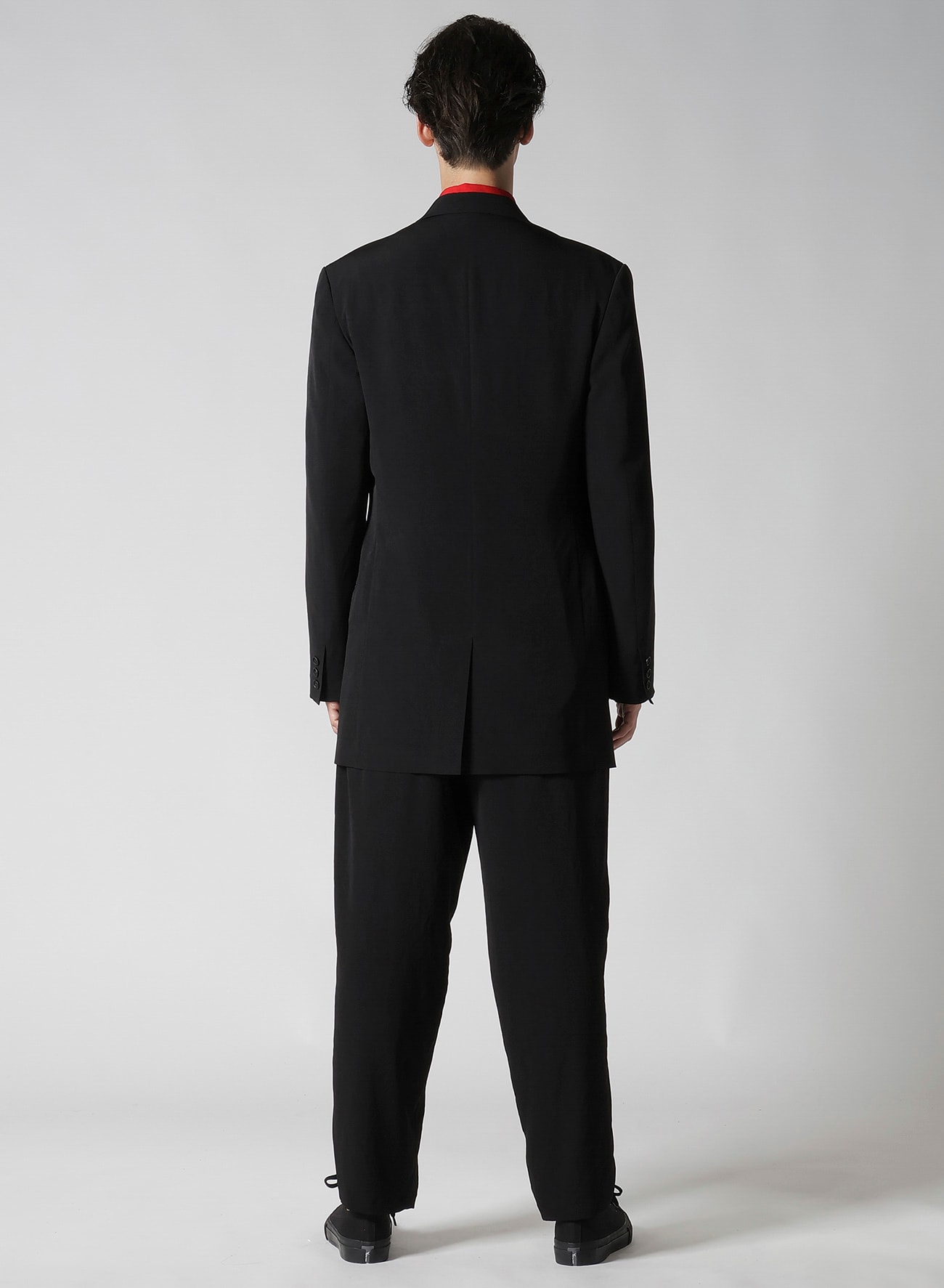 TA TUXEDO TURN BACK COLLAR JACKET(S Black): Y's for men