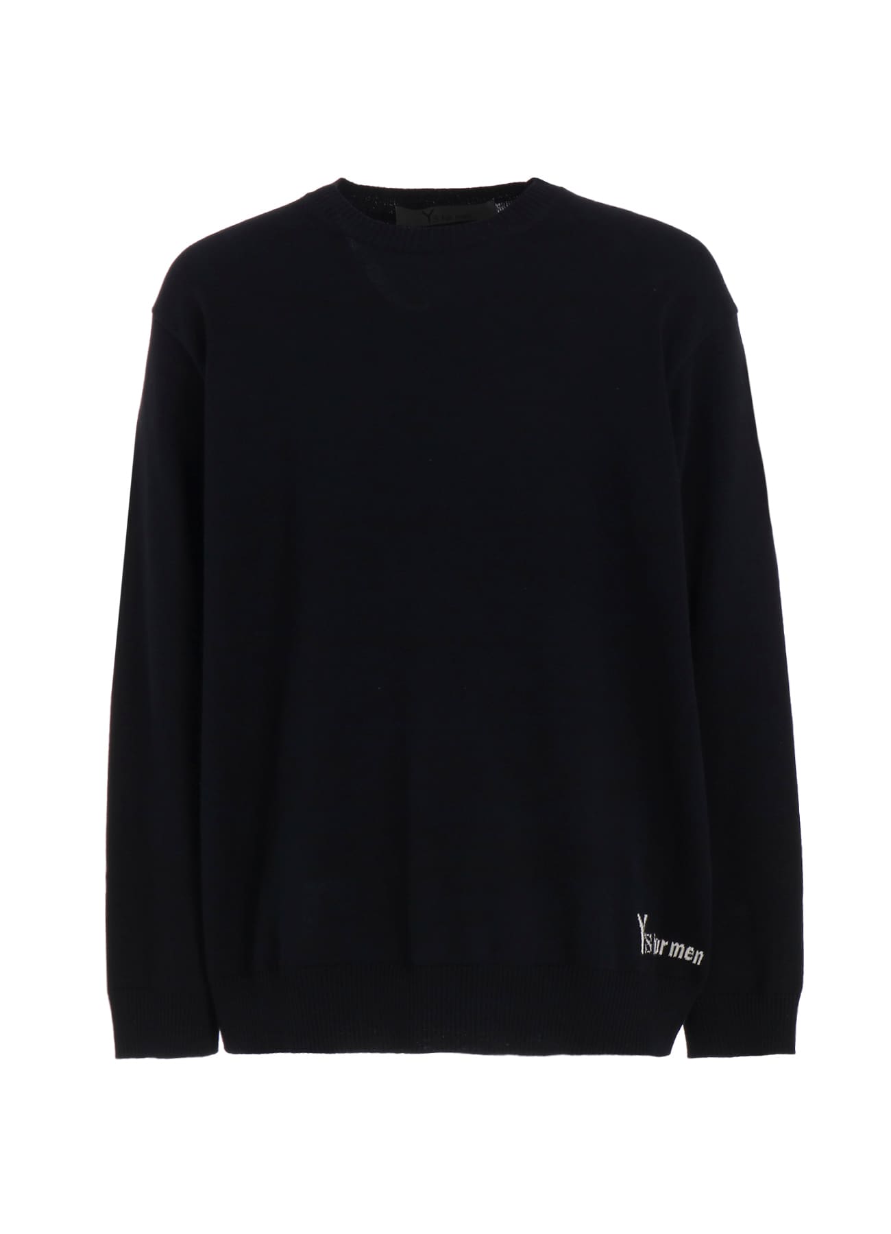 Y's for men INTERSIA LOGO ROUND NECK PULL OVER KNIT