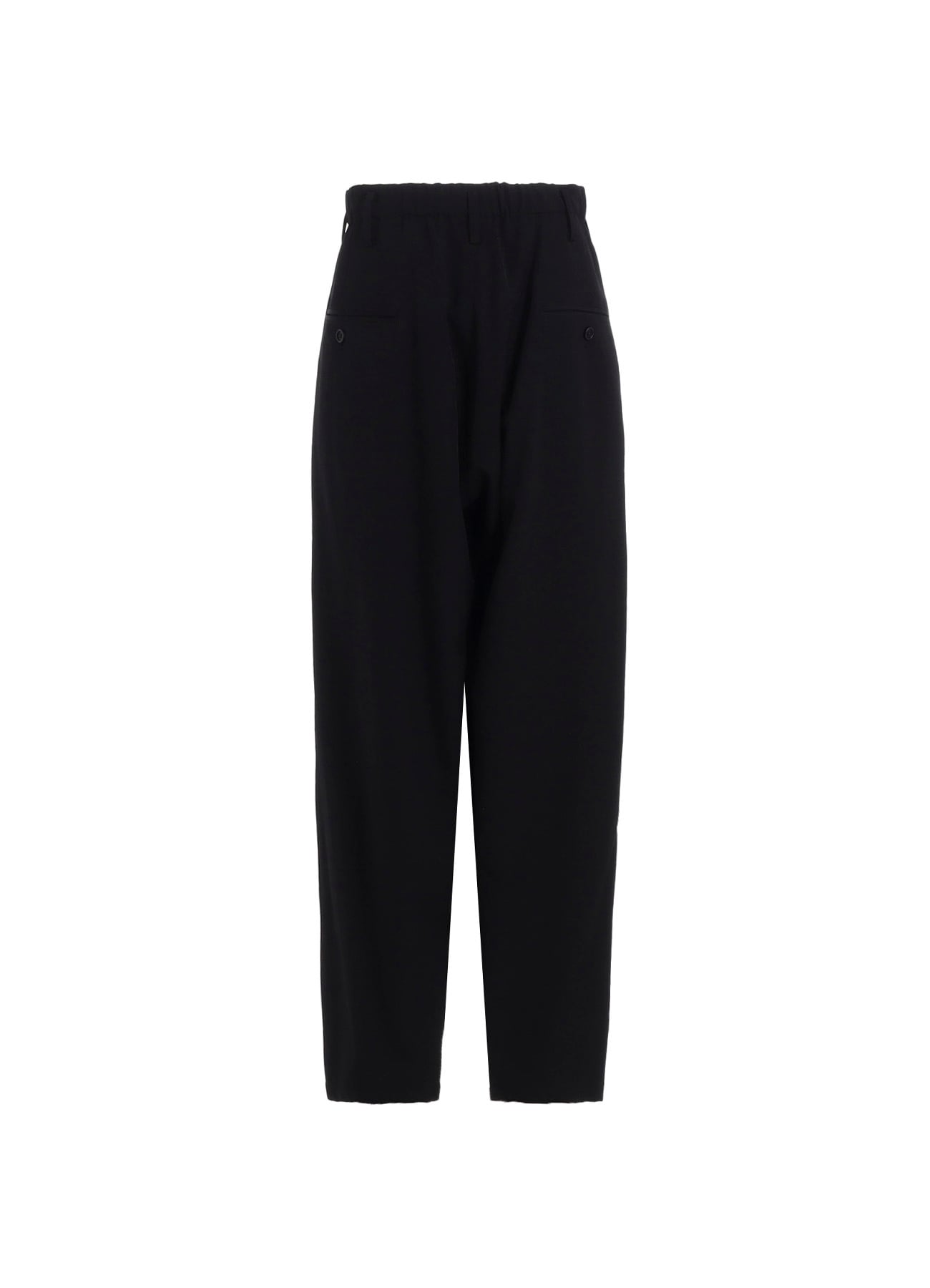 WOOL GABARDINE WAIST STRING PANTS