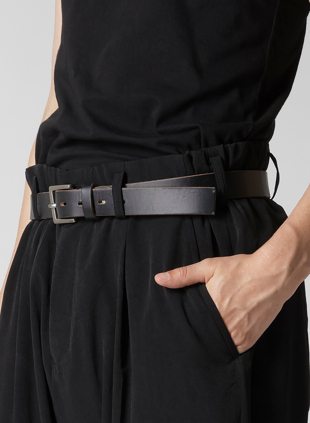 TA TUXEDO PANTS WITH WAIST STRING_2