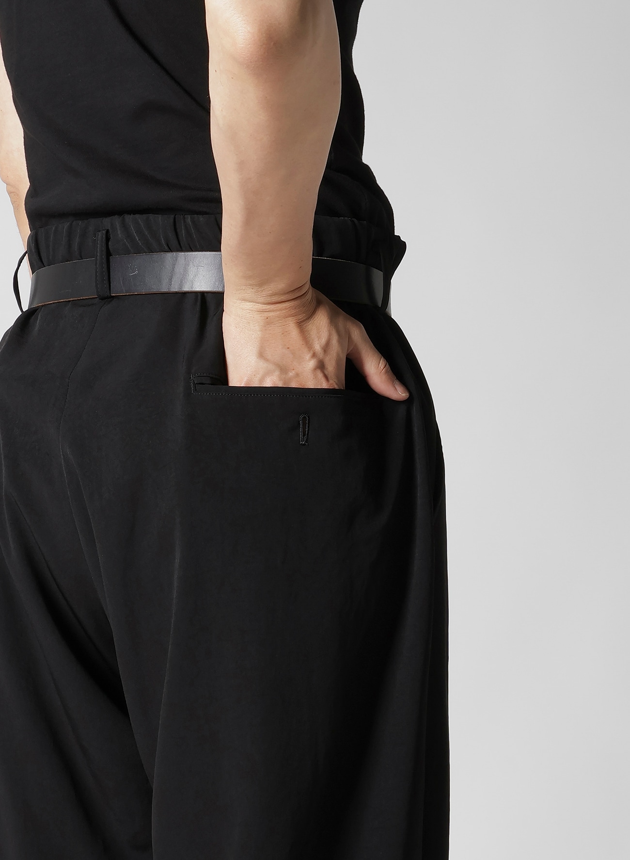 TA TUXEDO PANTS WITH WAIST STRING_3