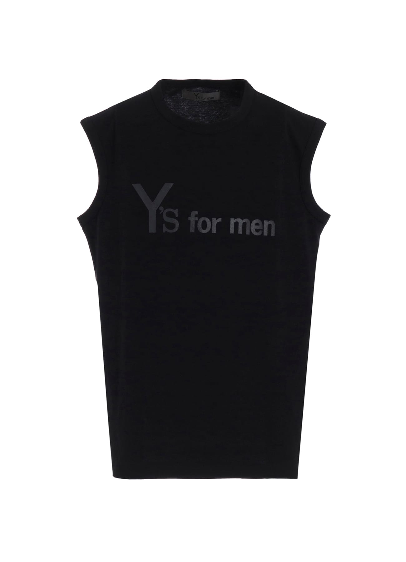 Y's for men LOGO PRINT SLEEVELESS T-SHIRTS