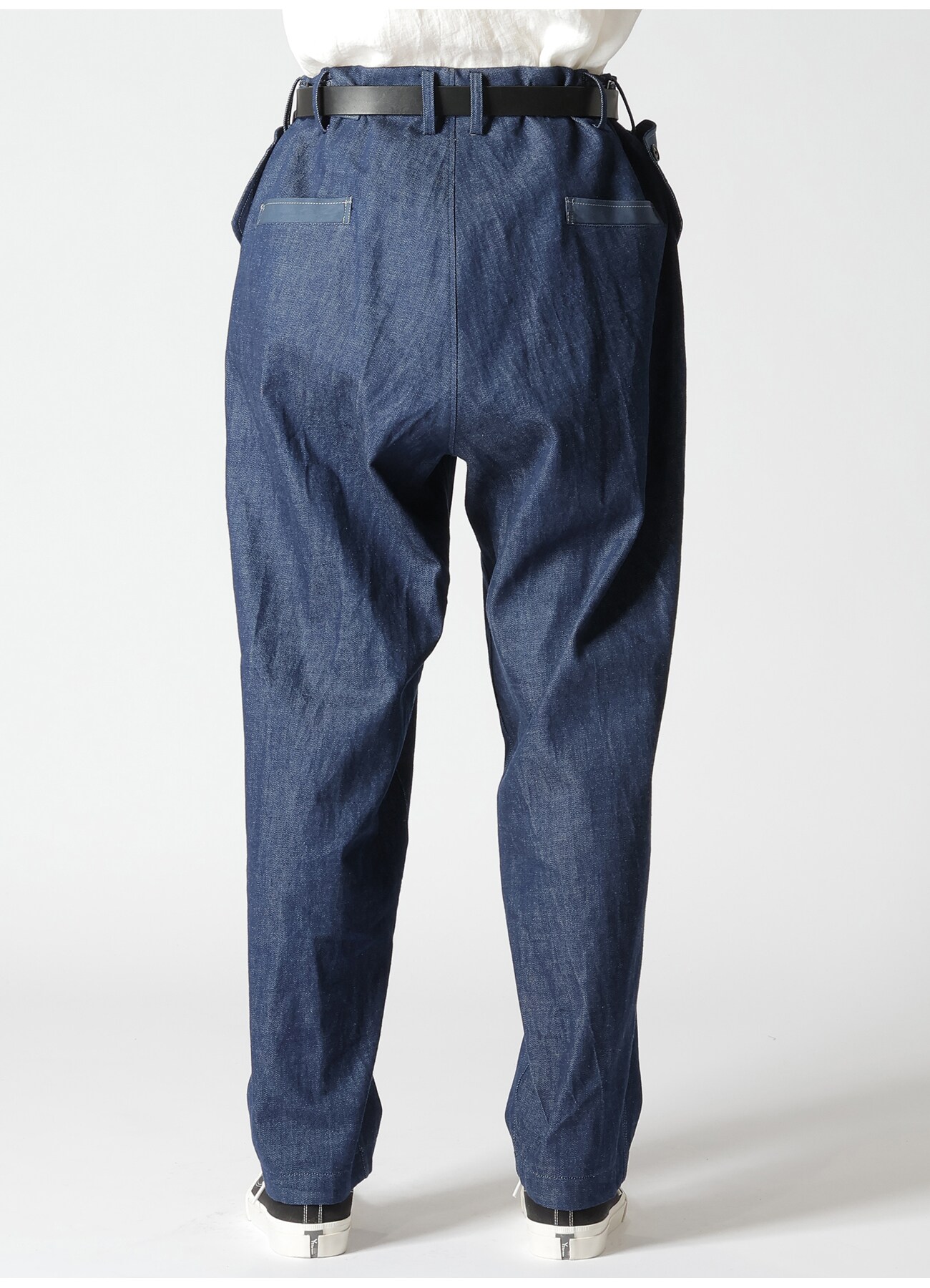 11oz BLUE DENIM PANTS WITH TRIPLE STITCH(S Indigo): Y's for men