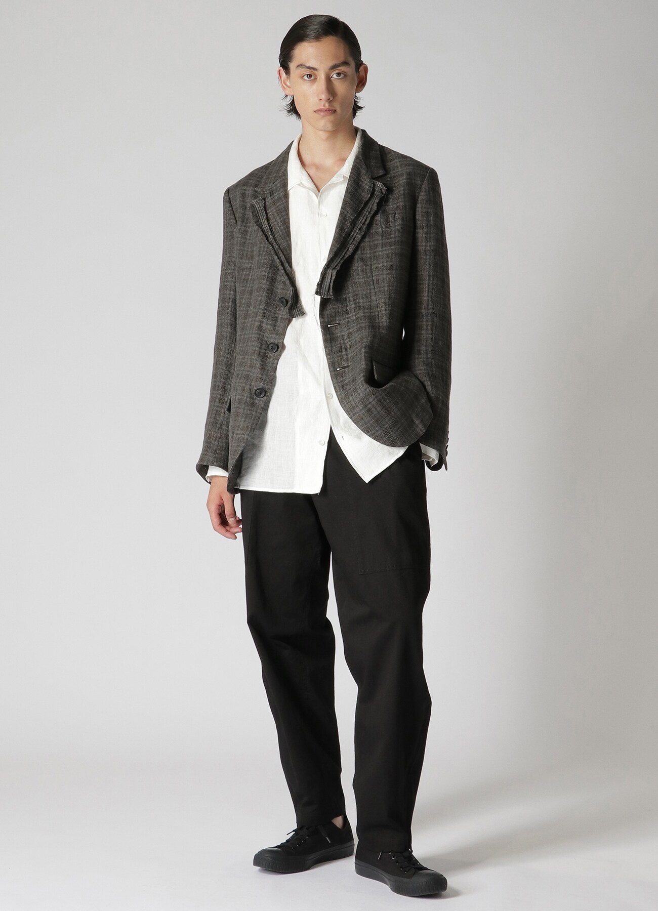 20KATSURAGI BAKER PANTS(S Black): Y's for men｜WILDSIDE YOHJI