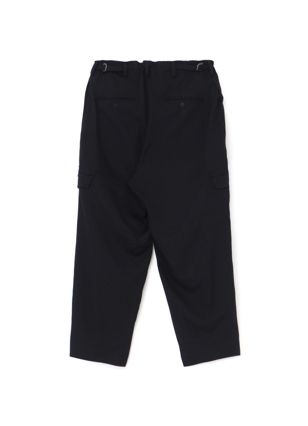 WOOL GABARDINE SUSPENDER PANTS(S Black): Y's for men｜WILDSIDE