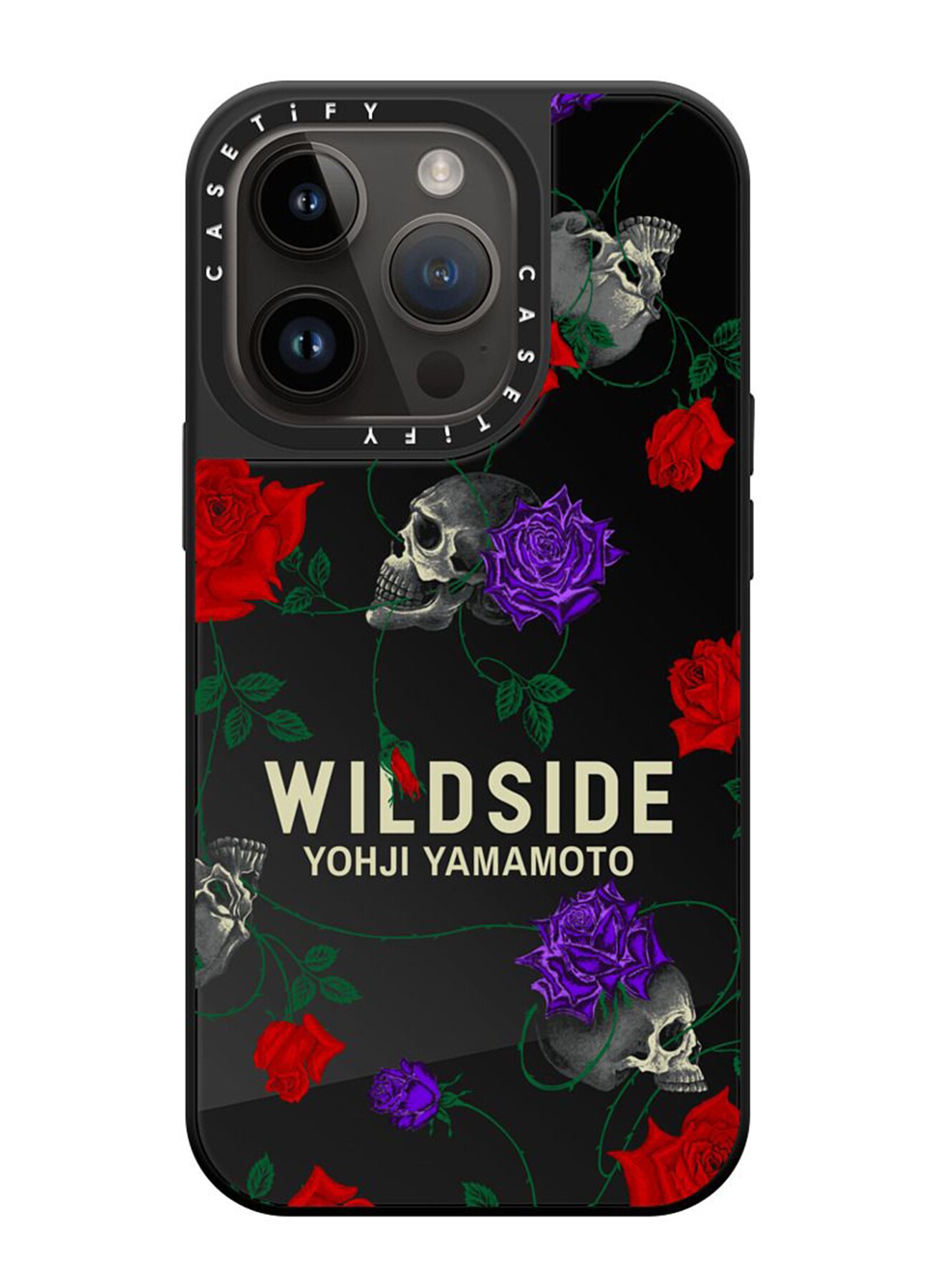 WILDSIDE×CASETiFY SKULL & ROSE iPhone case(Mirror/Black)_3