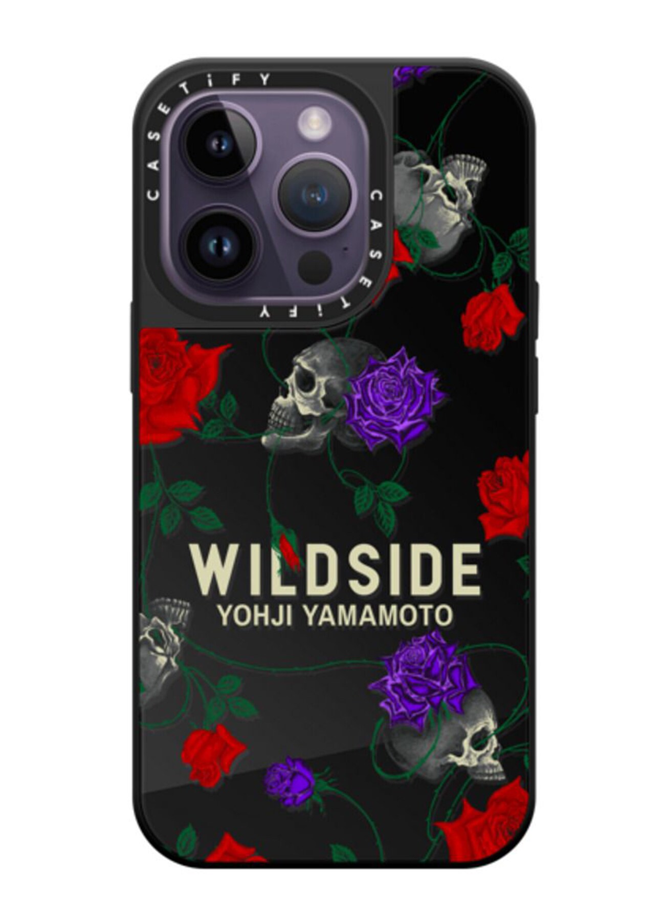 WILDSIDE×CASETiFY SKULL & ROSE iPhone case(Mirror/Black)_4