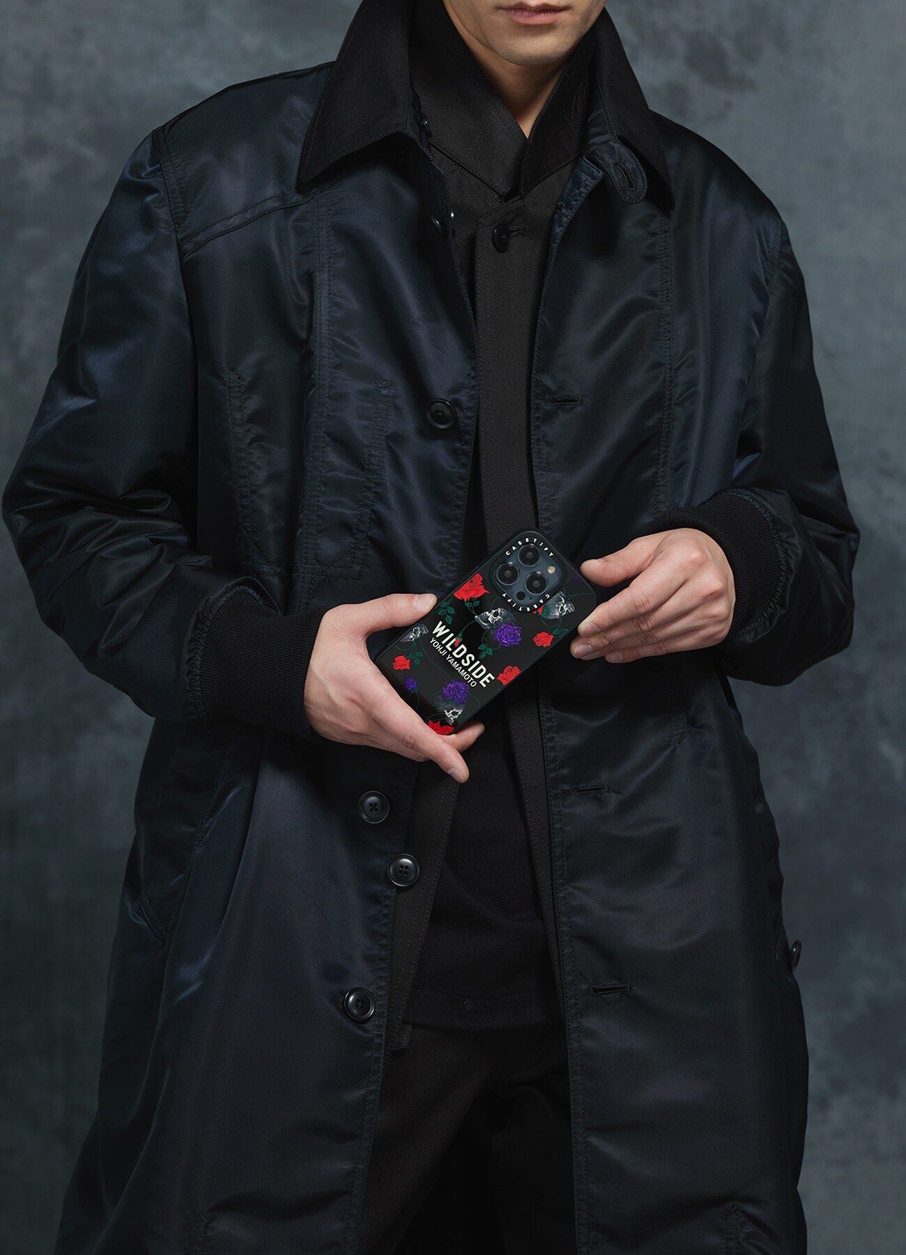 WILDSIDE×CASETiFY SKULL & ROSE iPhone case(Mirror/Black)_6