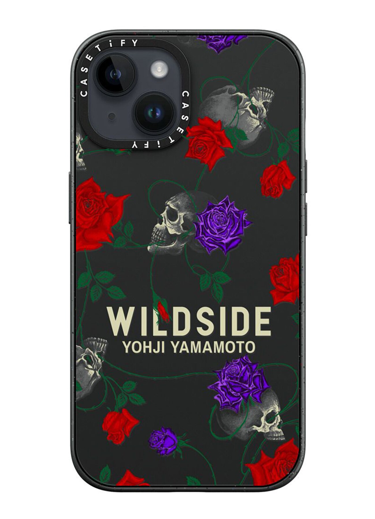 未使用品 WILDSIDE YOHJI YAMAMOTO x CASETiFY IPHONE 11 pro SKULL＆ROSE 携帯 ブラック ローズ  46597