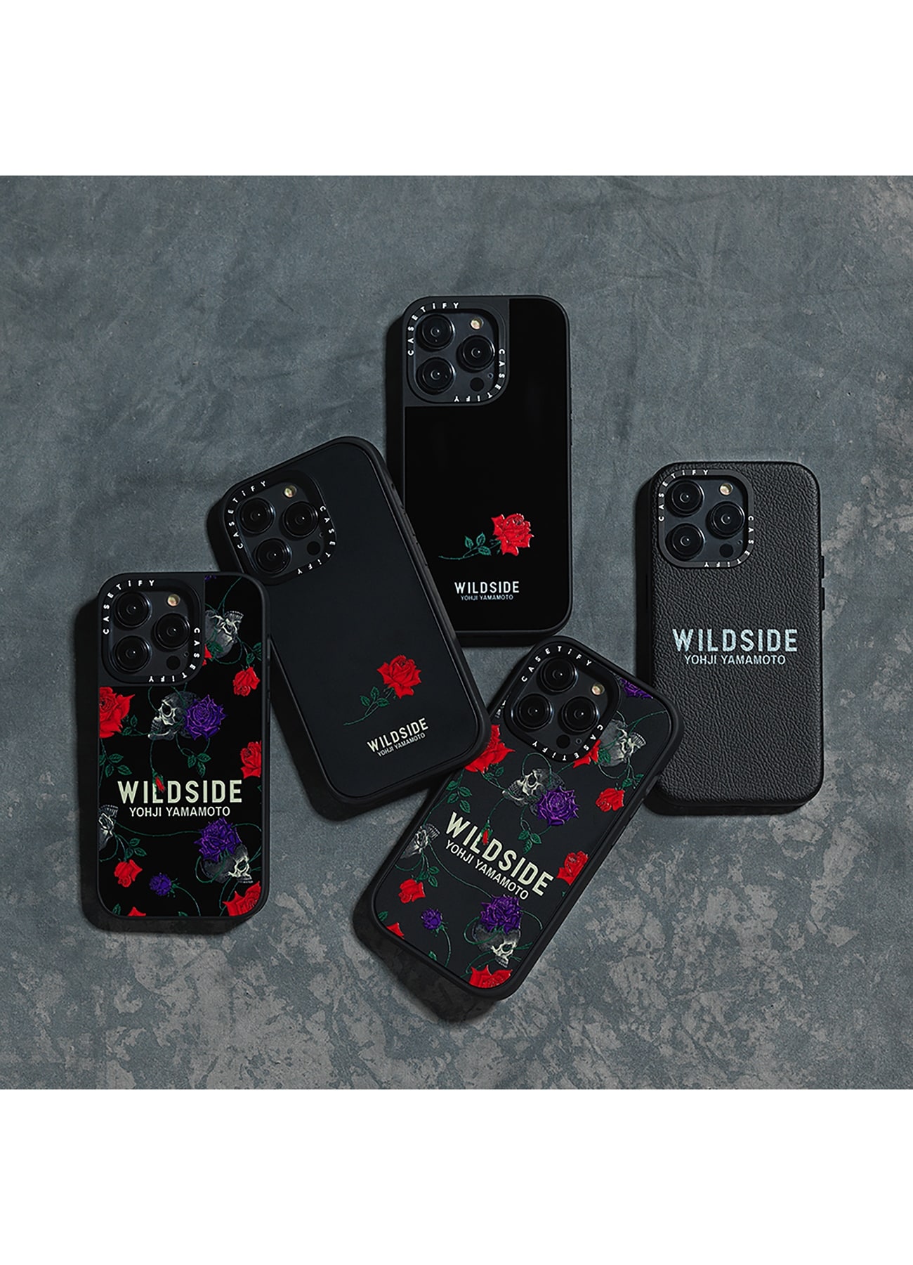 スマホ/家電/カメラ未使用品 WILDSIDE YOHJI YAMAMOTO x CASETiFY IPHONE 11 pro SKULL＆ROSE 携帯 ブラック ローズ  46597