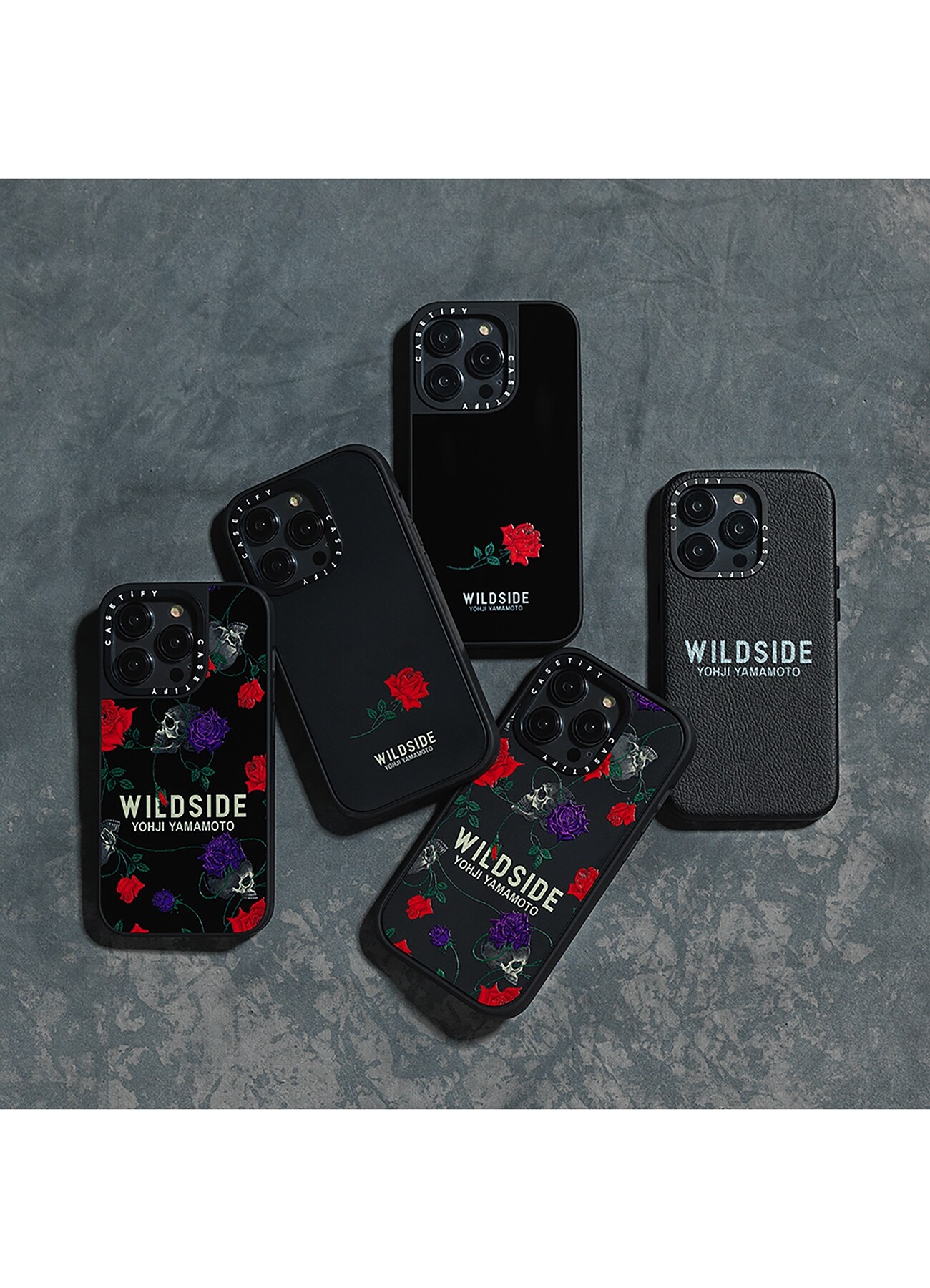 WILDSIDE×CASETiFY ROSE iPhone case(Matte Black)(iPhone 14 BLACK