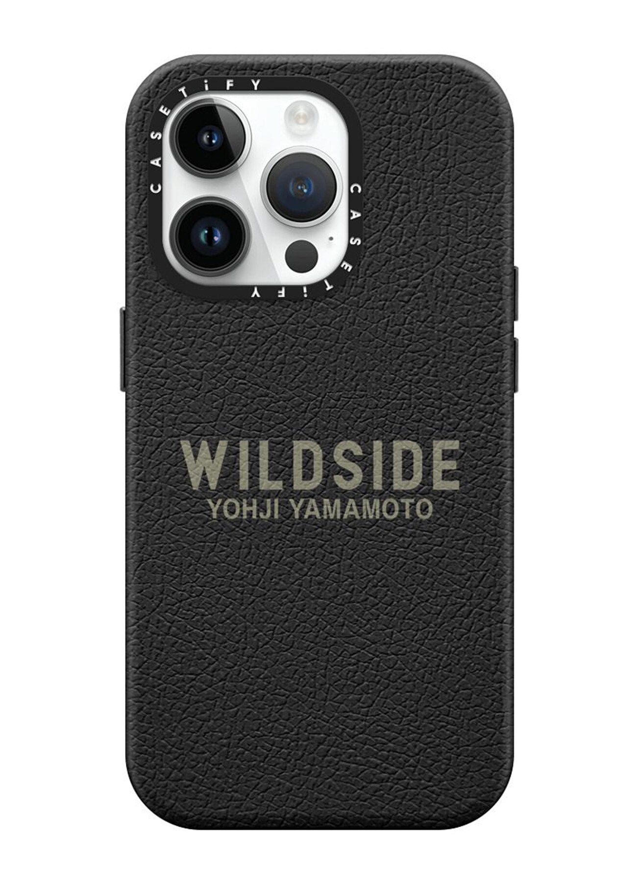 WILDSIDE×CASETiFY LOGO iPhone case(Leather/Jet Black)_1
