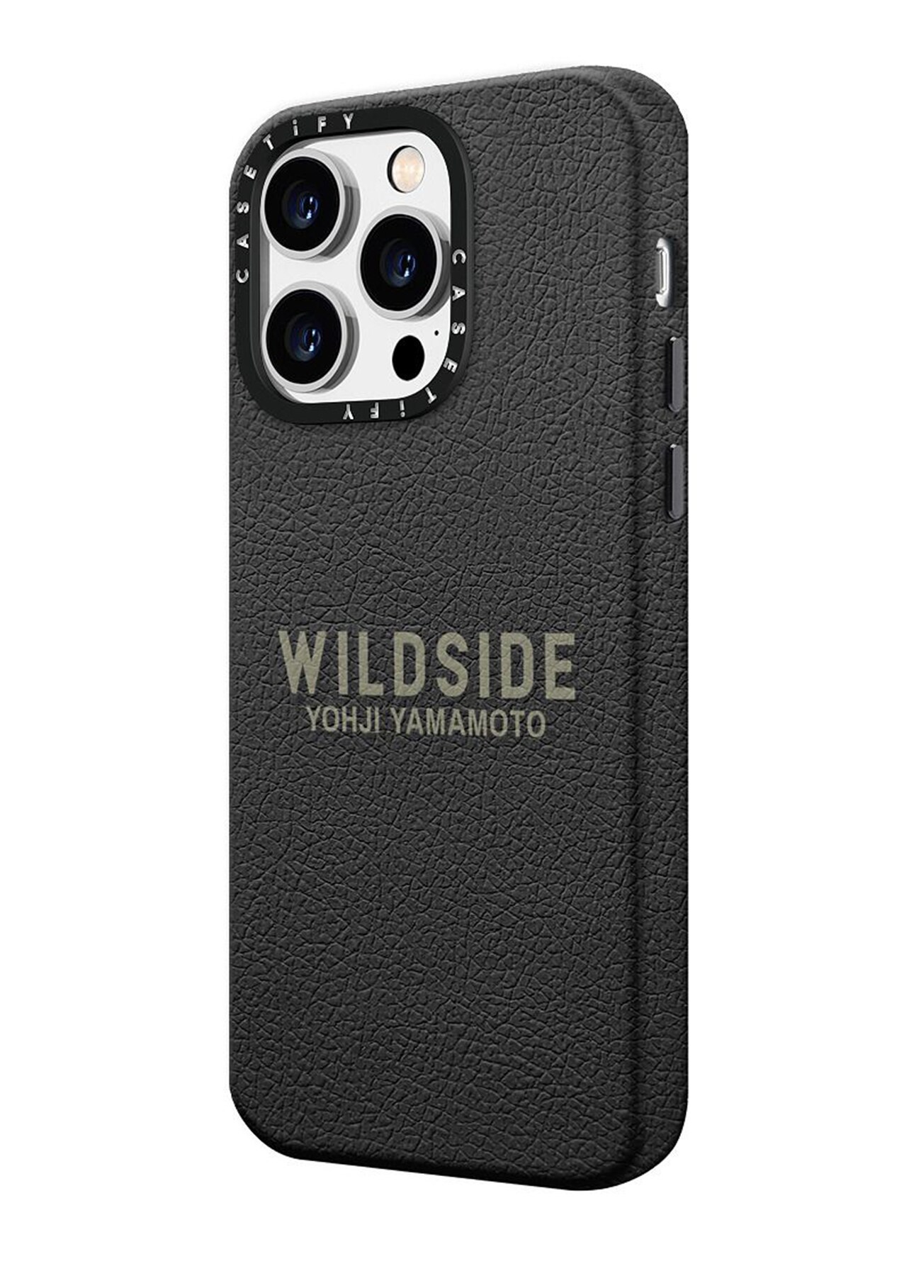 WILDSIDE×CASETiFY LOGO iPhone case(Leather/Jet Black)_2