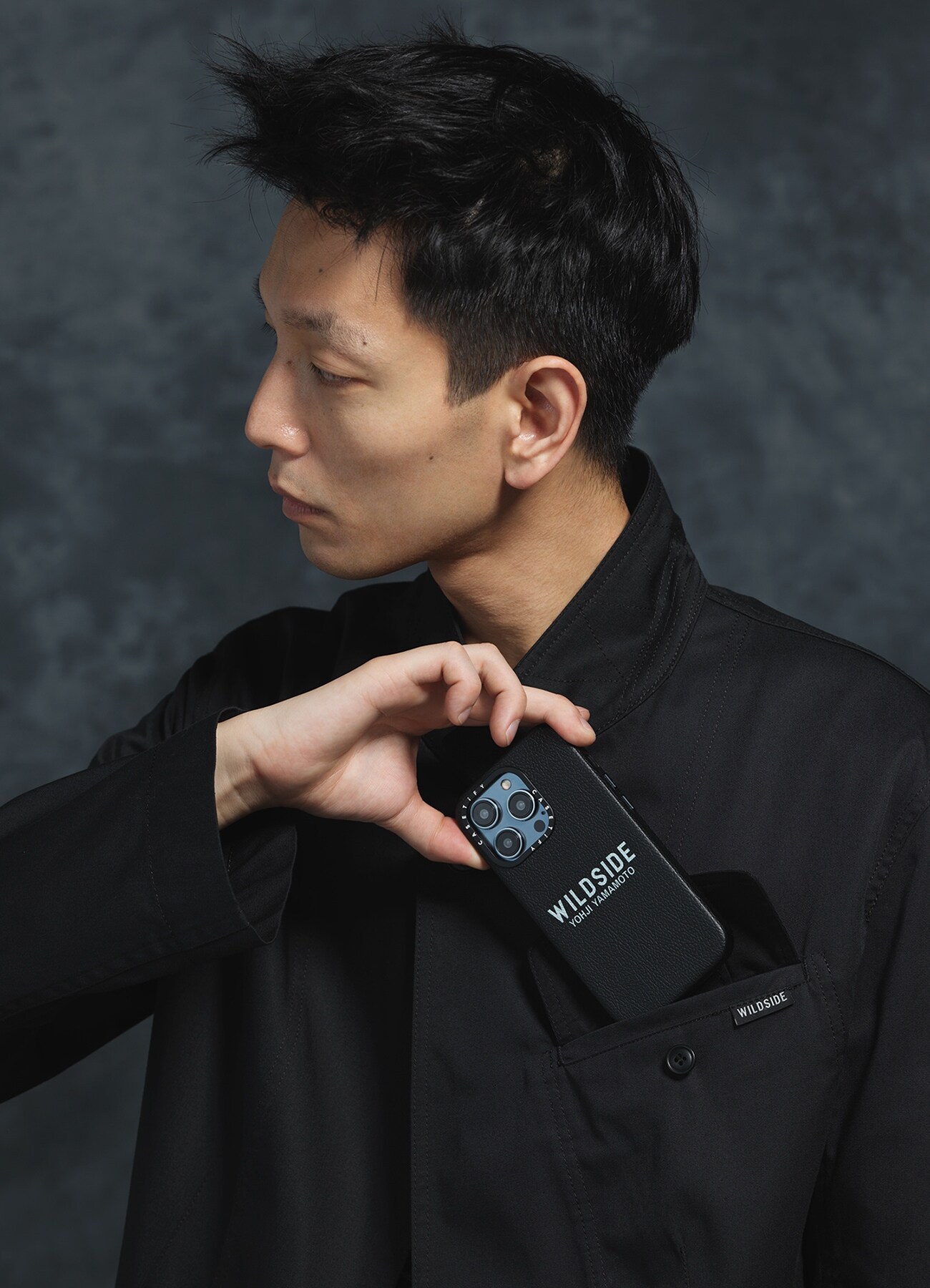 WILDSIDE×CASETiFY LOGO iPhone case(Leather/Jet Black)_7