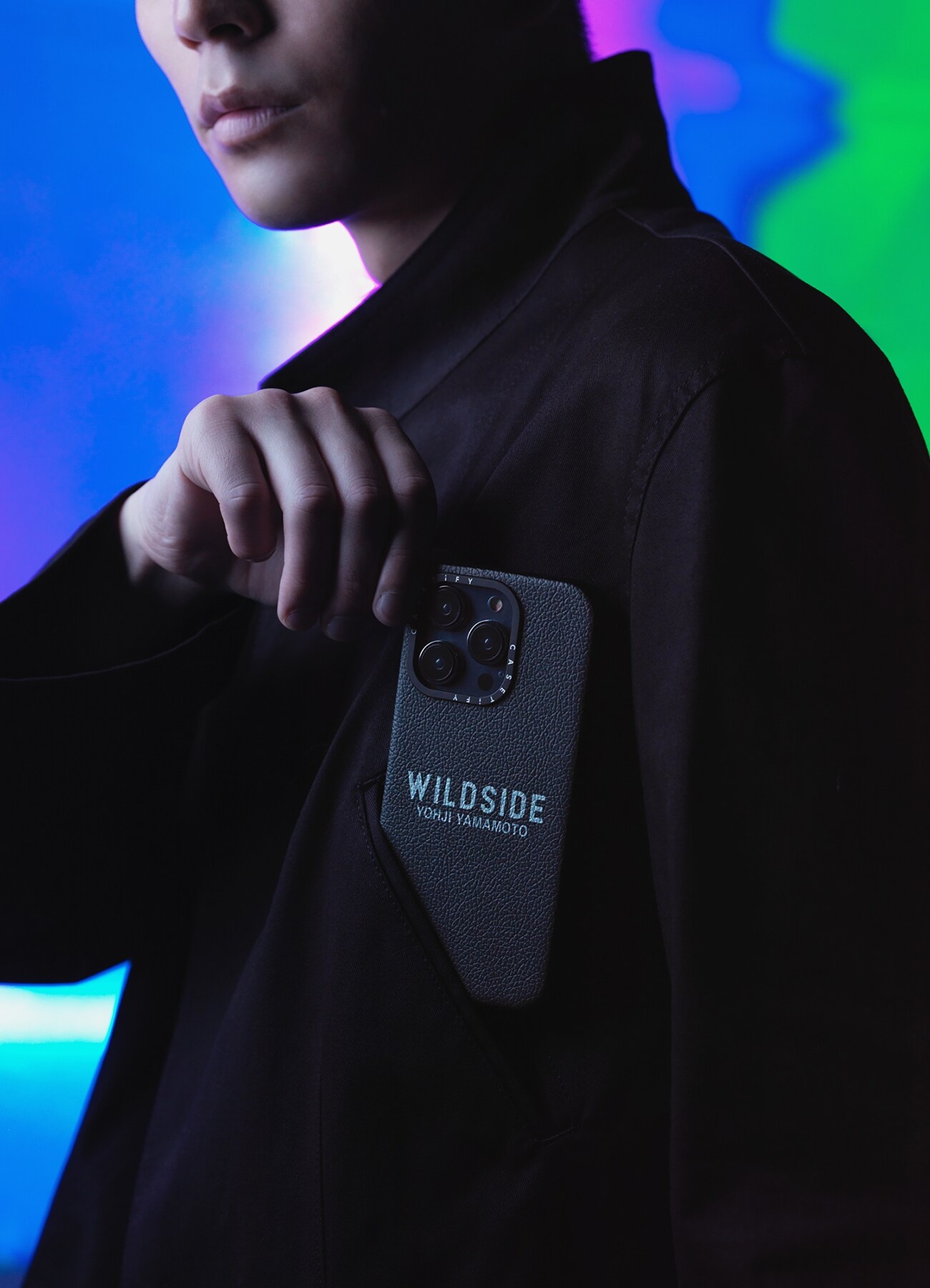 WILDSIDE×CASETiFY LOGO iPhone case(Leather/Jet Black)_9