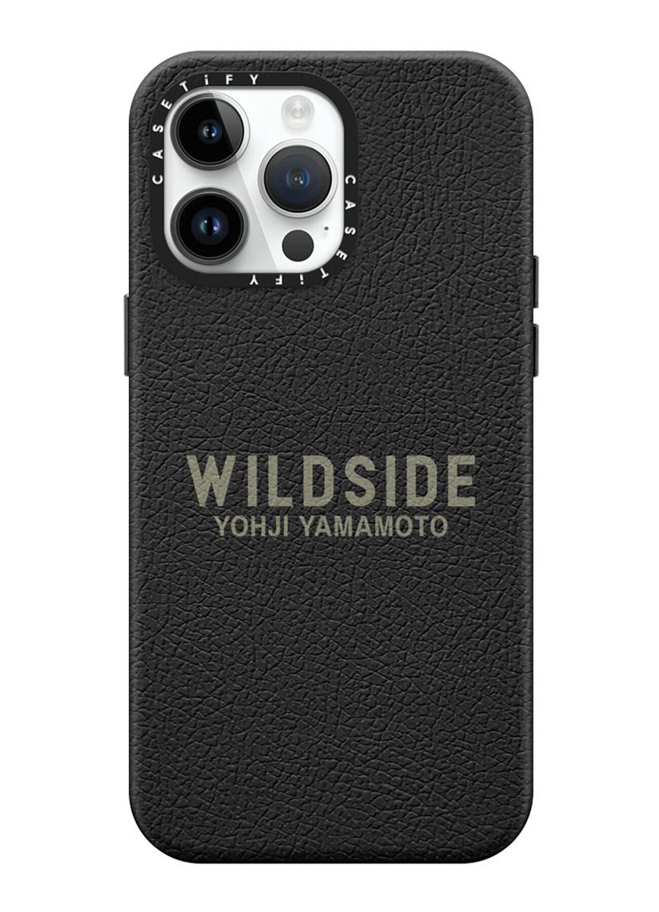 WILDSIDE×CASETiFY LOGO iPhone case(Leather/Jet Black)_1