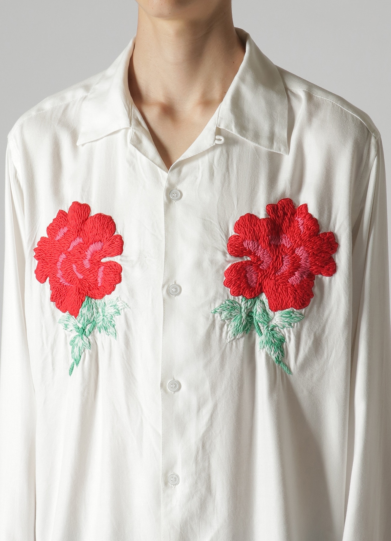 WILDSIDE × NOMA t.d. HAND EMBROIDERY Shirt(M WHITE): NOMAbloc 