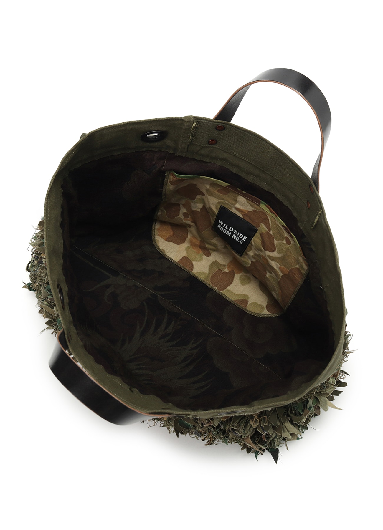 WILDSIDE × Room No.6 1950’s duffle ghillie tote_9
