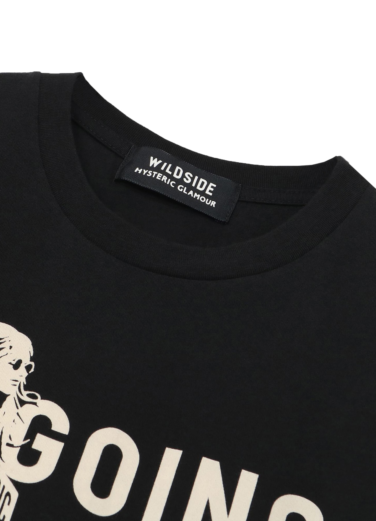 WILDSIDE × HYSTERIC GLAMOUR "GOING MY WILDSIDE" T-shirt(M BLACK