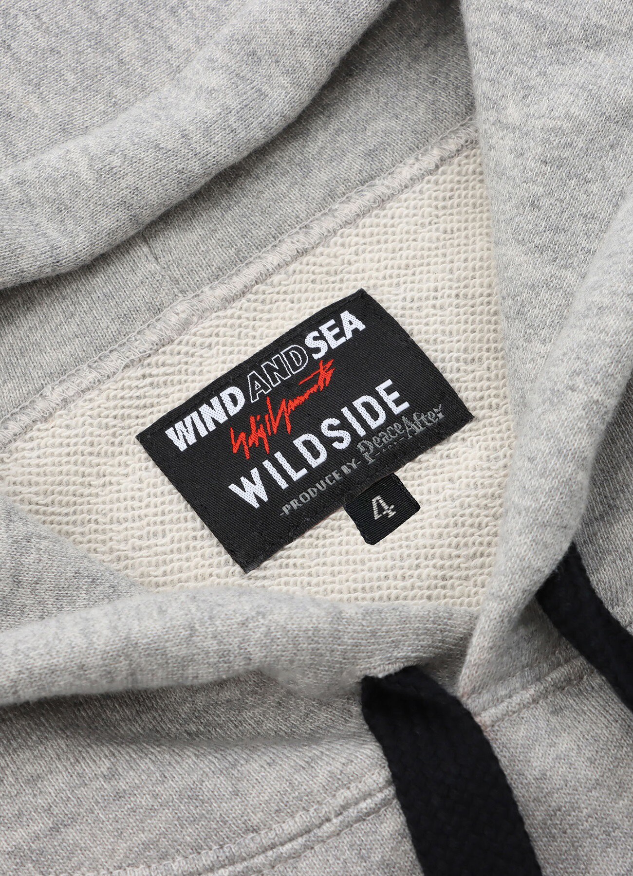 WILDSIDE × WIND AND SEA Reverse Logo Hoodie(M GREY): WIND AND SEA