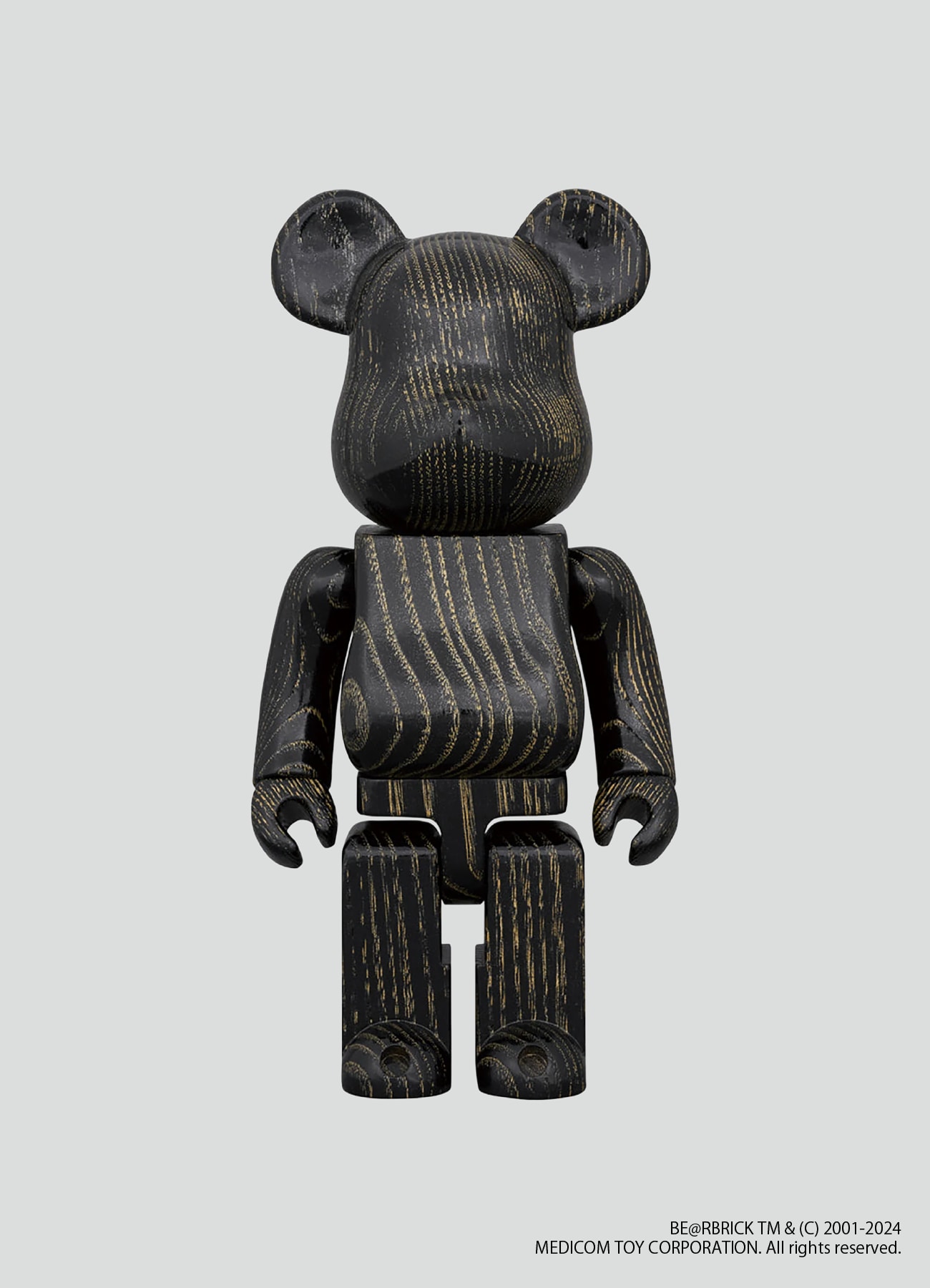 【6/19 12:00 release】BE@RBRICK カリモク 浮造り 黒金 400％_1