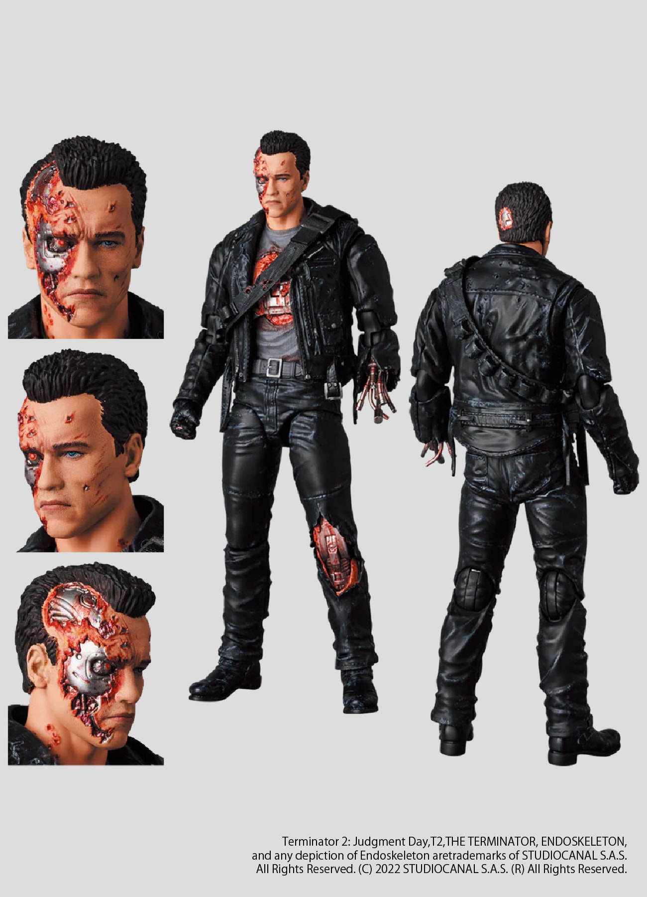 【8/29 12:00 発売】MAFEX T-800 (T2:BATTLE DAMAGE Ver.)_2