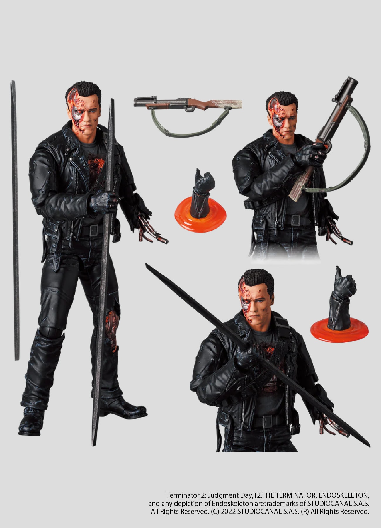 【8/29 12:00 発売】MAFEX T-800 (T2:BATTLE DAMAGE Ver.)_3