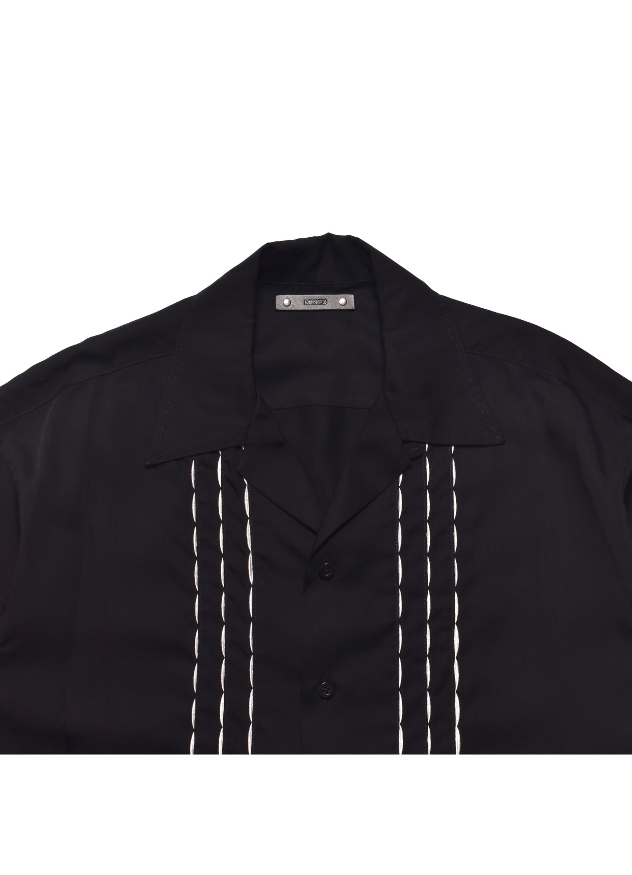 【4/25 12:00 release】Cu.Denim Wave embroidery S.S SH_3