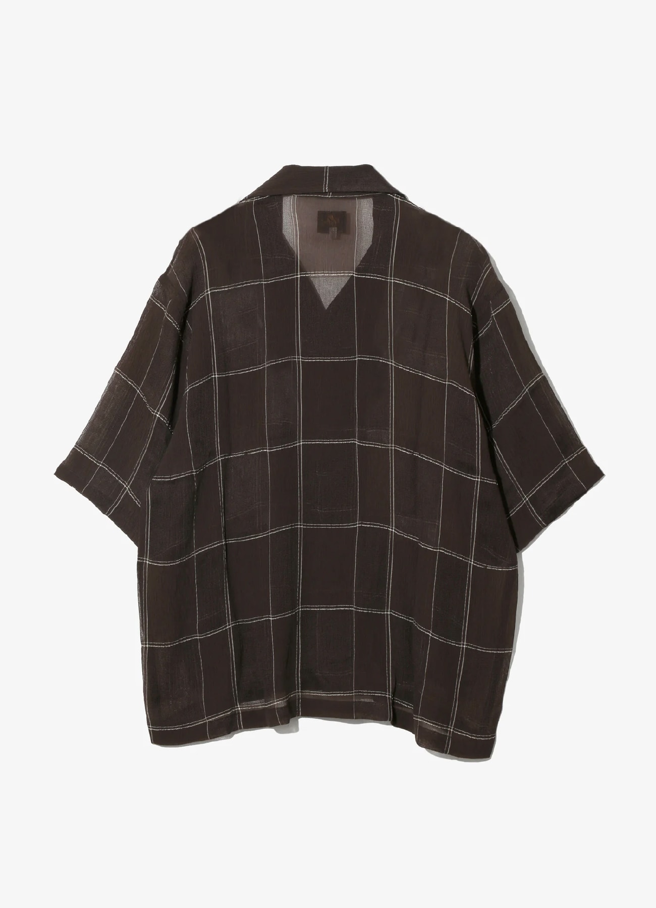 【3/28 12:00 release】Cabana Shirt - Cupra Crepe Plaid_2